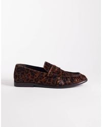 ASOS - Penny Loafers With Ruching - Lyst