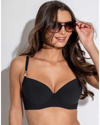 Pour Moi - Tulum Luxe Matte Padded Underwired Bikini Top - Lyst