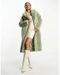 Forever New - Faux Fur Maxi Coat - Lyst