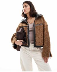 ONLY - Chunky Teddy Short Jacket - Lyst