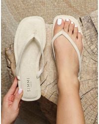 SIMMI - Perry Toe Thong Flat Sandals - Lyst