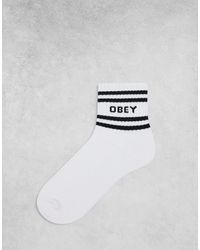Obey - Coop - chaussettes à logo - Lyst