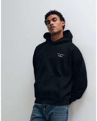Abercrombie & Fitch - Script Logo Oversized Hoodie - Lyst