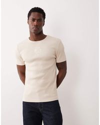 ASOS - Super Heavyweight Muscle Fit T-shirt With Floral Embroidery - Lyst