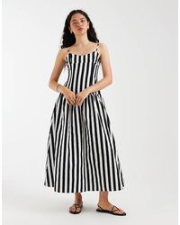 ASOS - Drop Waist Sundress With Circle Skirt In - Lyst