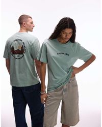 Dickies - T-Shirt Met Grafische Outdoor-Print Op De Achterkant - Lyst