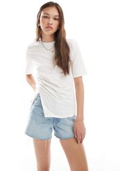 Object - Corset Waist T-shirt With Split - Lyst