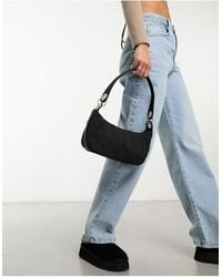 ASOS - Crinkle Nylon Shoulder Bag With Double Ring Detail - Lyst