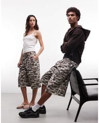 Collusion - Unisex - bermuda long coupe baggy - camouflage - Lyst
