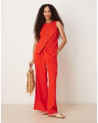ASOS - Crinkle Palazzo Trousers Co-ord - Lyst