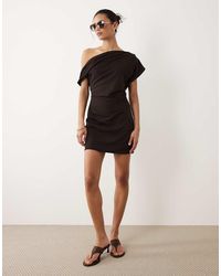 Mango - Asymmetric Sleeveless Mini Dress - Lyst