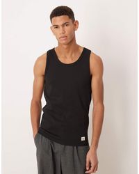 Calvin Klein - Woven Label Rib Muscle Tank - Lyst