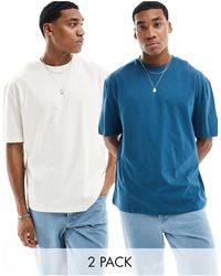 ASOS - 2 Pack Oversized T-shirts - Lyst