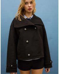 Stradivarius - – hochgeschlossene, weiche jacke - Lyst