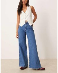 Wrangler - Jeans Met Wijde Pijpen En Hoge Taille - Lyst