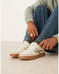 Pompeii UK - Pompeii Elan Pippa Leather Gum Sole Trainers - Lyst