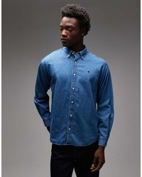 Carhartt - Lucas Long Sleeve Denim Shirt - Lyst