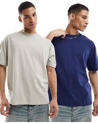 ASOS - – 2er-pack basic-t-shirts - Lyst