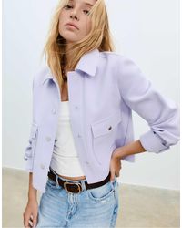 Stradivarius - – kurze, weiche jacke - Lyst