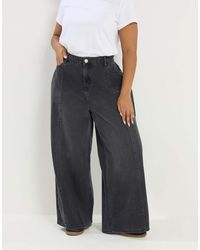Yours Clothing - Palazzo Wide Leg Jeans - Lyst