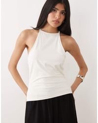 ASOS - Polyamide Strappy Racer Back Detail Top - Lyst
