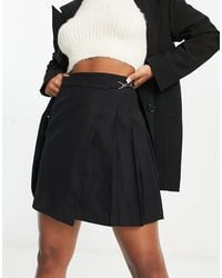 & Other Stories - Wool Pleated Wrap Mini Skirt - Lyst