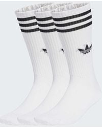 adidas Originals - 3-Stripes High Crew Socks 3 Pairs - Lyst