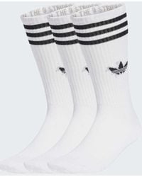 adidas Originals - 3-Stripes High Crew Socks 3 Pairs - Lyst