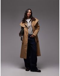 Urbancode - Cape Detail Longline Rain Mac - Lyst