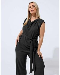 Yours Clothing - Textured Sleeveless Top - Lyst