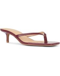 SEQWL - Open Toe Slip-On Kitten Heel Sandals - Lyst