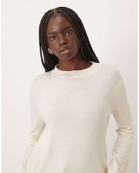 Mango - Mock Neck Knitted Top - Lyst