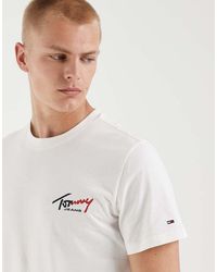 Tommy Hilfiger - Sign Logo Slim Fit T-shirt - Lyst