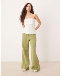 Abercrombie & Fitch - Mid Rise Wide Leg jogger - Lyst