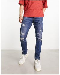 Jack & Jones Glenn Rock Bl 894 Lid Slim Fit Jeans in het Blauw voor heren |  Lyst NL
