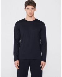 Tezenis - 100% Cotton Long Sleeve Round Neck Top - Lyst