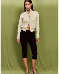 Stradivarius - B09 Cropped High-Neck Zip-Up Sweatshirt - Lyst