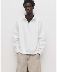 Pull&Bear - Sweat basique à col zippé - cassé - Lyst