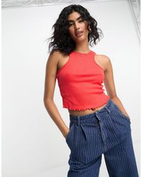 ASOS - Extreme Racer Vest With Lettuce Hem - Lyst