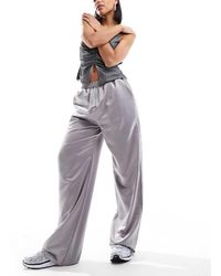 Reclaimed (vintage) - Satin Pull On Trouser - Lyst