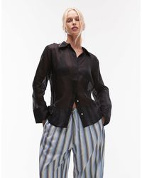 Mango - Ramie Lightweight Shirt - Lyst