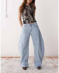 Lioness - Horseshoe Barrel Leg Jeans - Lyst