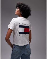 Tommy Hilfiger - Flag Logo Backprint T-shirt - Lyst