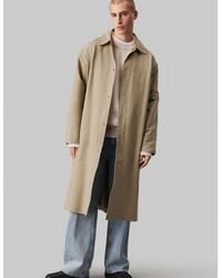 Calvin Klein - – trenchcoat aus baumwolle und nylon - Lyst