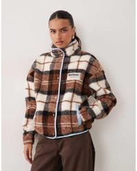 Barbour - X Asos Exclusive Tartan Printed Fleece - Lyst