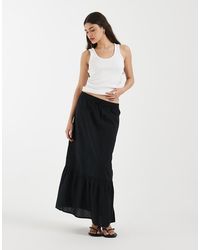 Vero Moda - Dobby Texture Boho Maxi Skirt - Lyst