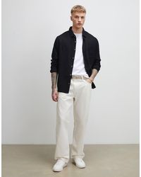 River Island - Regular Fit Luminus Linen Blend Shirt - Lyst