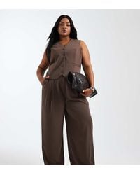 ONLY - Wide Leg Tailored Trousers Co-Ord - Lyst