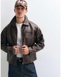 Colt MCR - Colt Bully Faux Leather Zip Through Jacket - Lyst