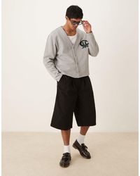 ASOS - Short long à pinces avec ceinture - Lyst